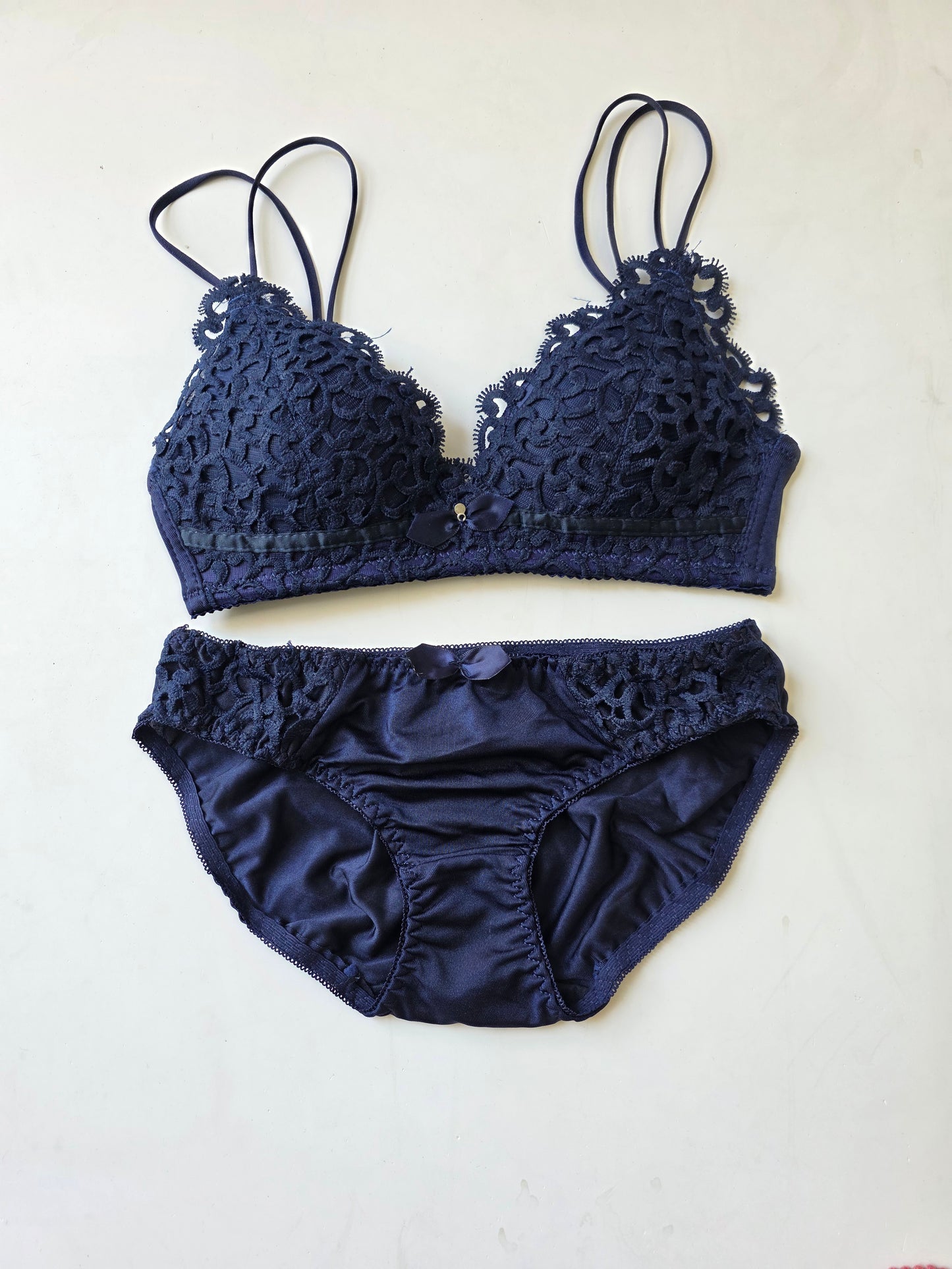 Double Stripped Bra Panty Set(045)