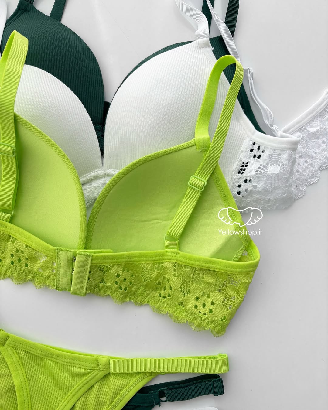 Elegant light padded bra set