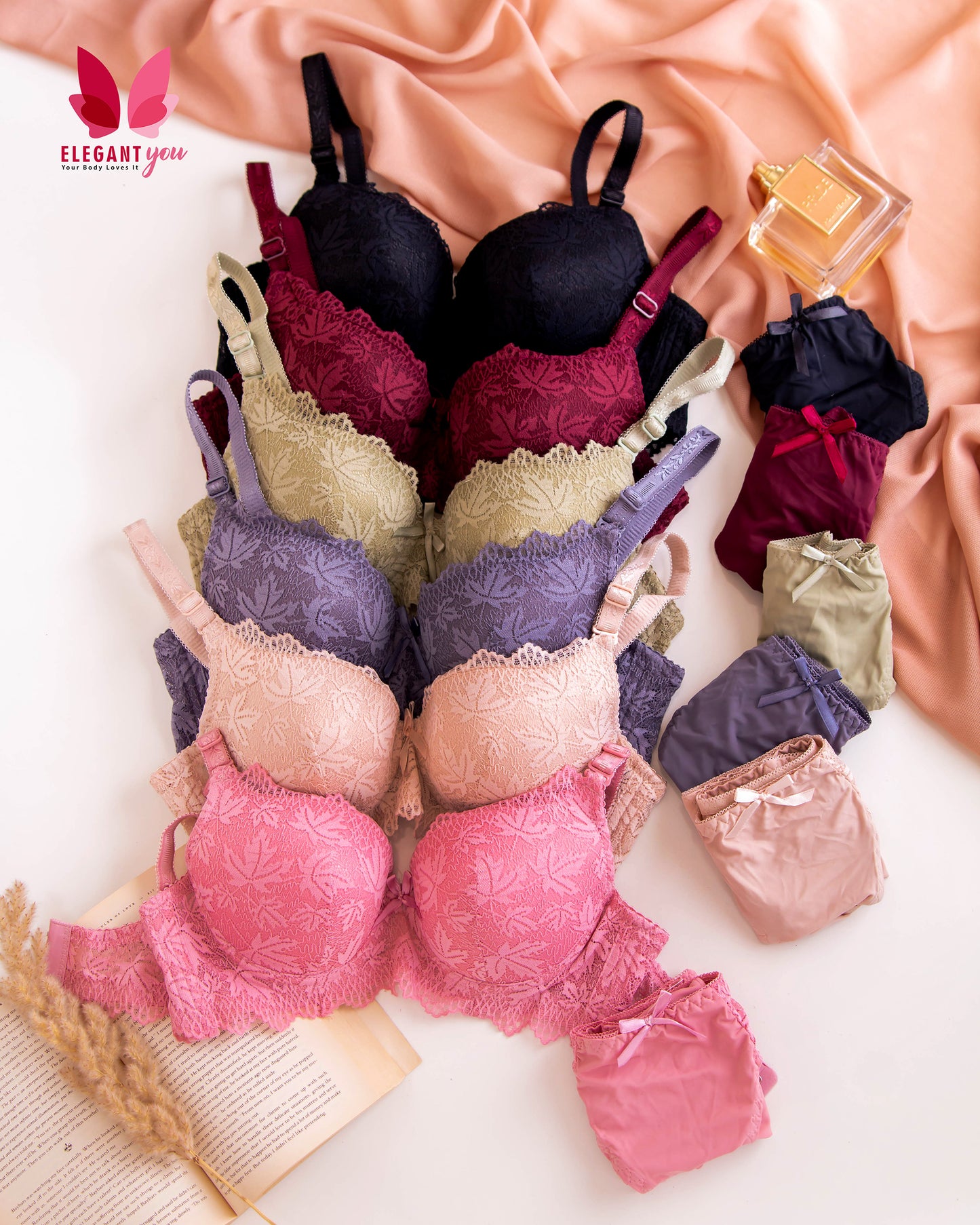 Elegant Bridal Collection Padded Bra Panty Set