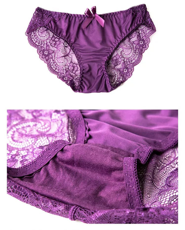 (32-38)B Double Padded Butterfly Bra Panty Set