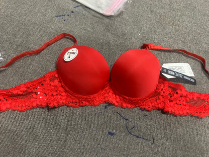 Padded Pushup Underwire Bra With Lace Straps