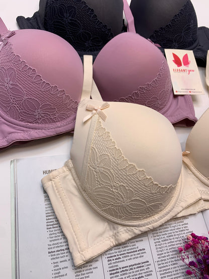 Elegant Double Padded Pushup Wire Bra