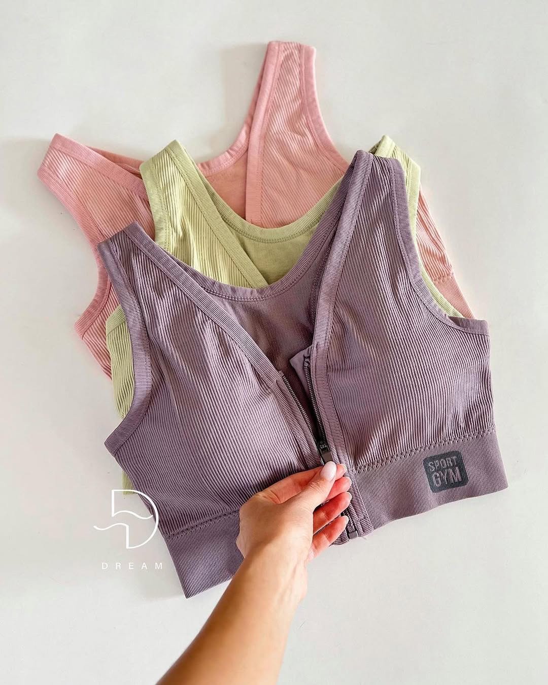 Front Zipper Sports Bra For Gym and Yoga 8857