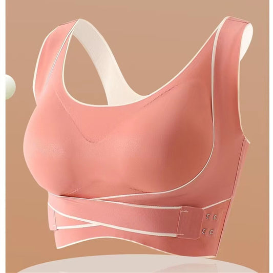 Women's Shockproof Gathering Anti-sagging Beautiful Back Fitness Yoga Vest No Steel Ring Bra