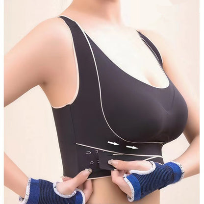 Women's Shockproof Gathering Anti-sagging Beautiful Back Fitness Yoga Vest No Steel Ring Bra