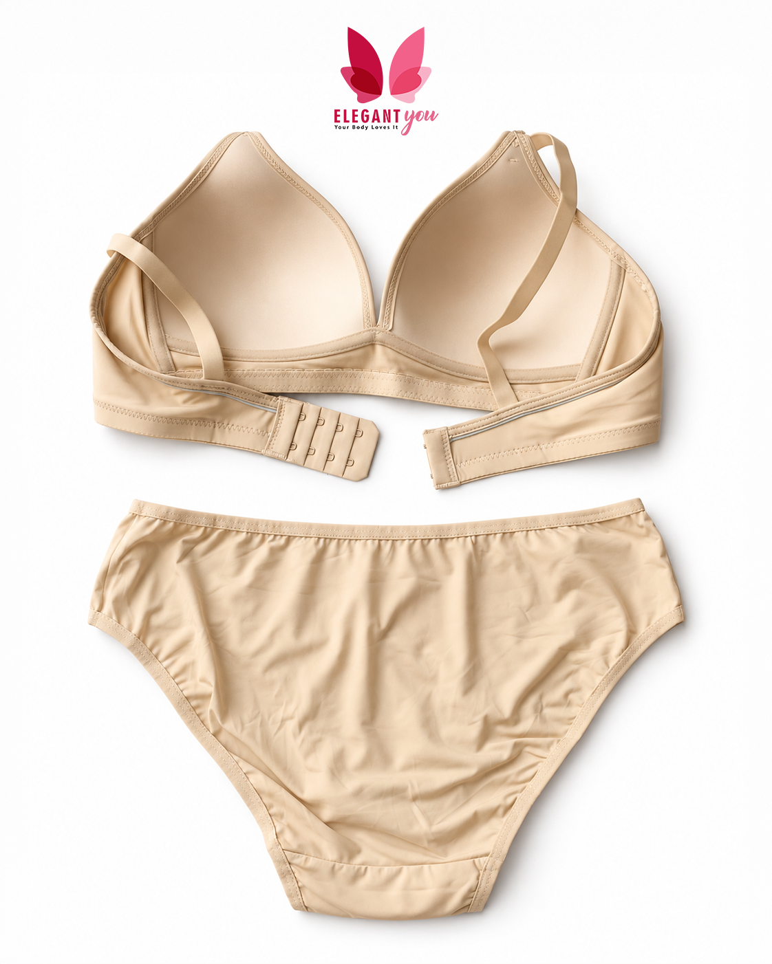 (34-38)B Thin-Pad Non-Wire Bra Panty Set(R2)