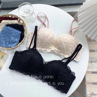 Korean Style  Elegant Lacy Bra & Panty Set