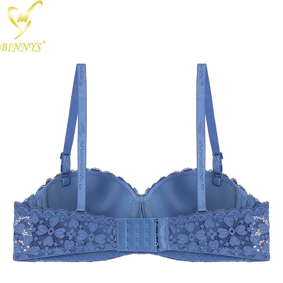 Fancy Daily Wear Padded Push-up Under Wire Half Cup Bra