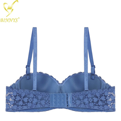 Fancy Daily Wear Padded Push-up Under Wire Half Cup Bra