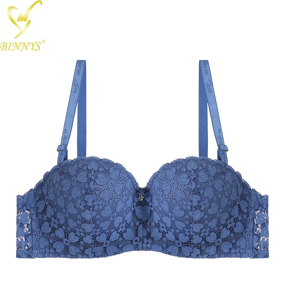 Fancy Daily Wear Padded Push-up Under Wire Half Cup Bra