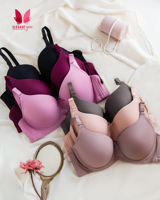 C Cup Size Thin Pad Push-up Under Wire Bra