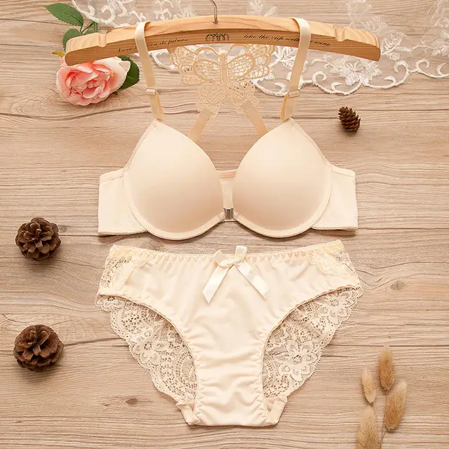 Double Padded Butterfly Bra Panty Set