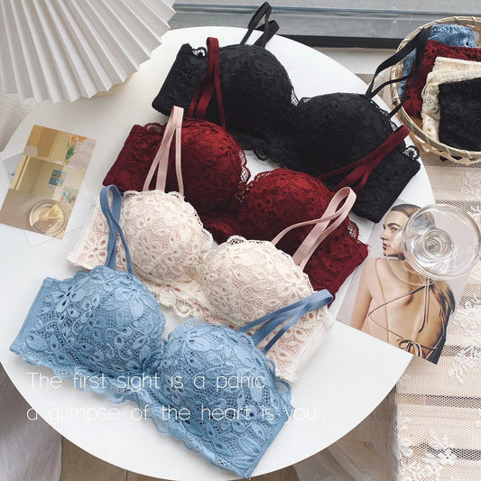 Korean Style  Elegant Lacy Bra & Panty Set