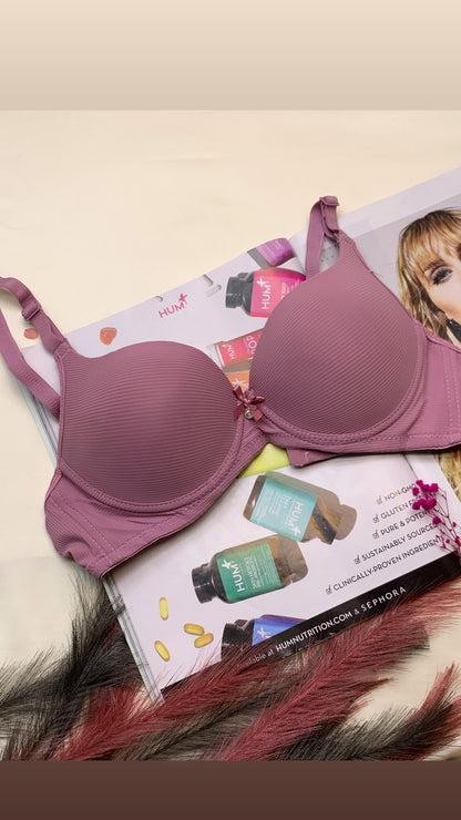 Demi Cup Self Lining Padded Push-up Wired Bra