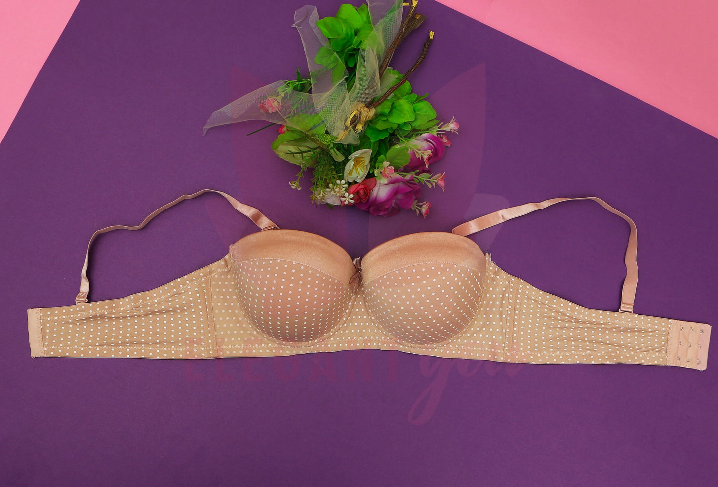 Half Cup Polka Dots Bra (087)