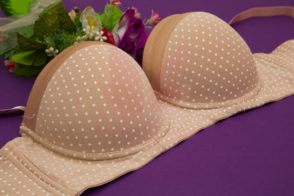 Half Cup Polka Dots Bra (087)
