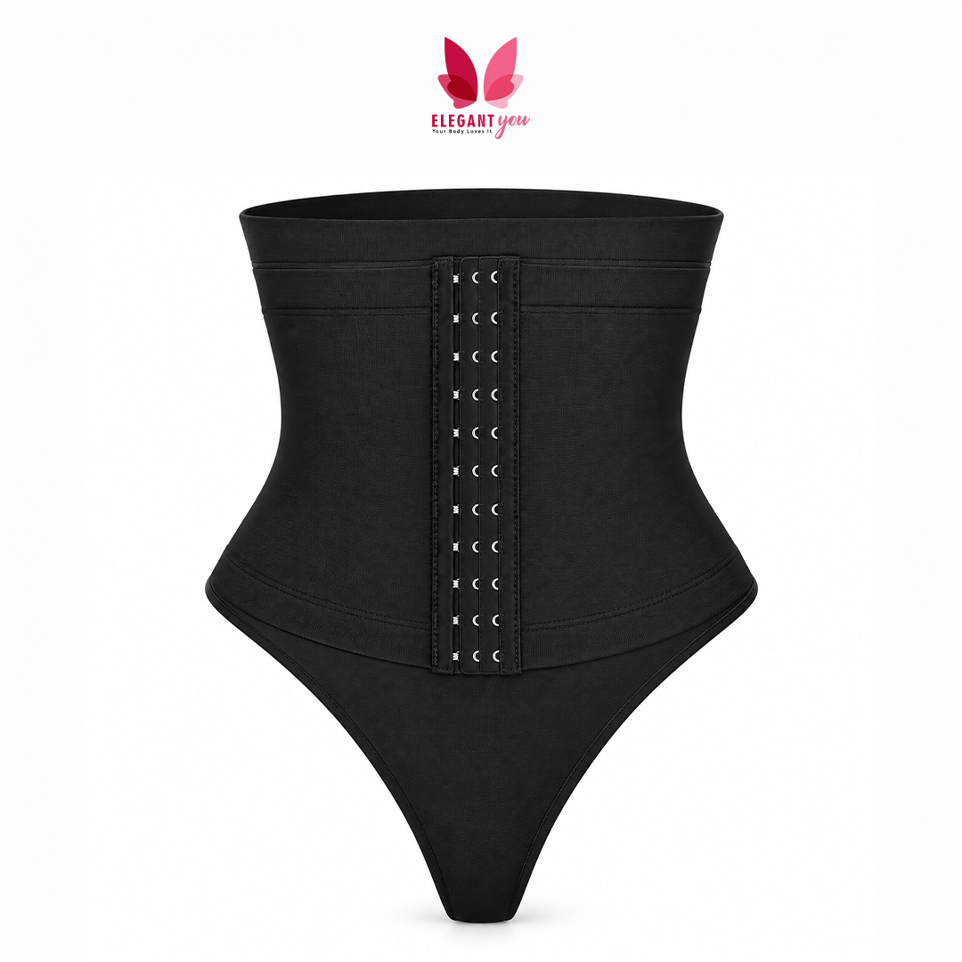 Seamless Thong Style Waist Control Butt Lifter With Hooks For Adjustment 17733 (B-4)