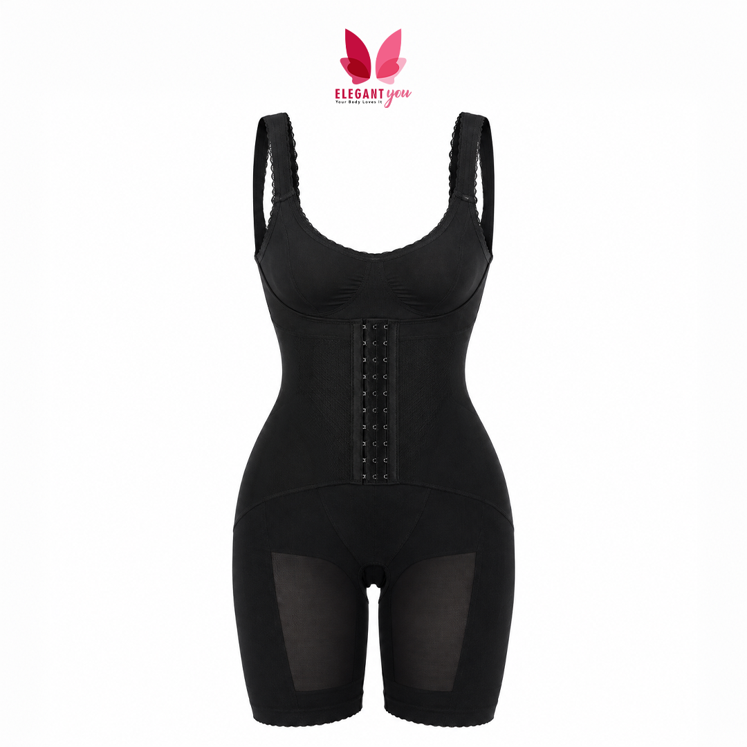 Full Body Seamless High Waist With Adjustable Hooks Body-Shapping Buttocks Lifting Slim Fit Anti Glare Leggings 30020 (C-2)