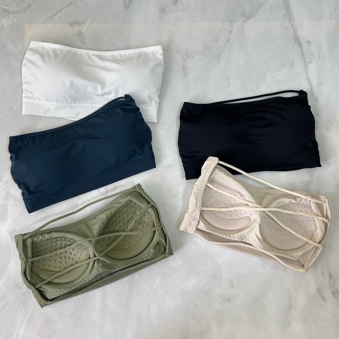 Seamless Criss Cross(T) Strapless  Bra Without Hooks Free Size for (28-34) (074)