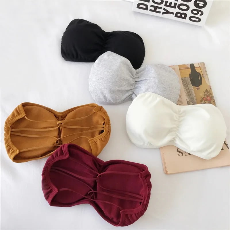 Tube Top Strapless Bra Free size for (28-34)