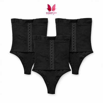Seamless Thong Style Waist Control Butt Lifter With Hooks For Adjustment 17733 (B-4)