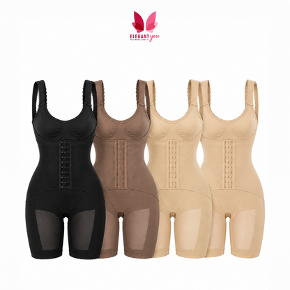 Full Body Seamless High Waist With Adjustable Hooks Body-Shapping Buttocks Lifting Slim Fit Anti Glare Leggings 30020 (C-2)
