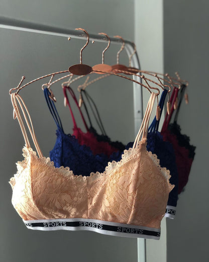 Comfy Lace Sports Bralette Free Size For (28-36)