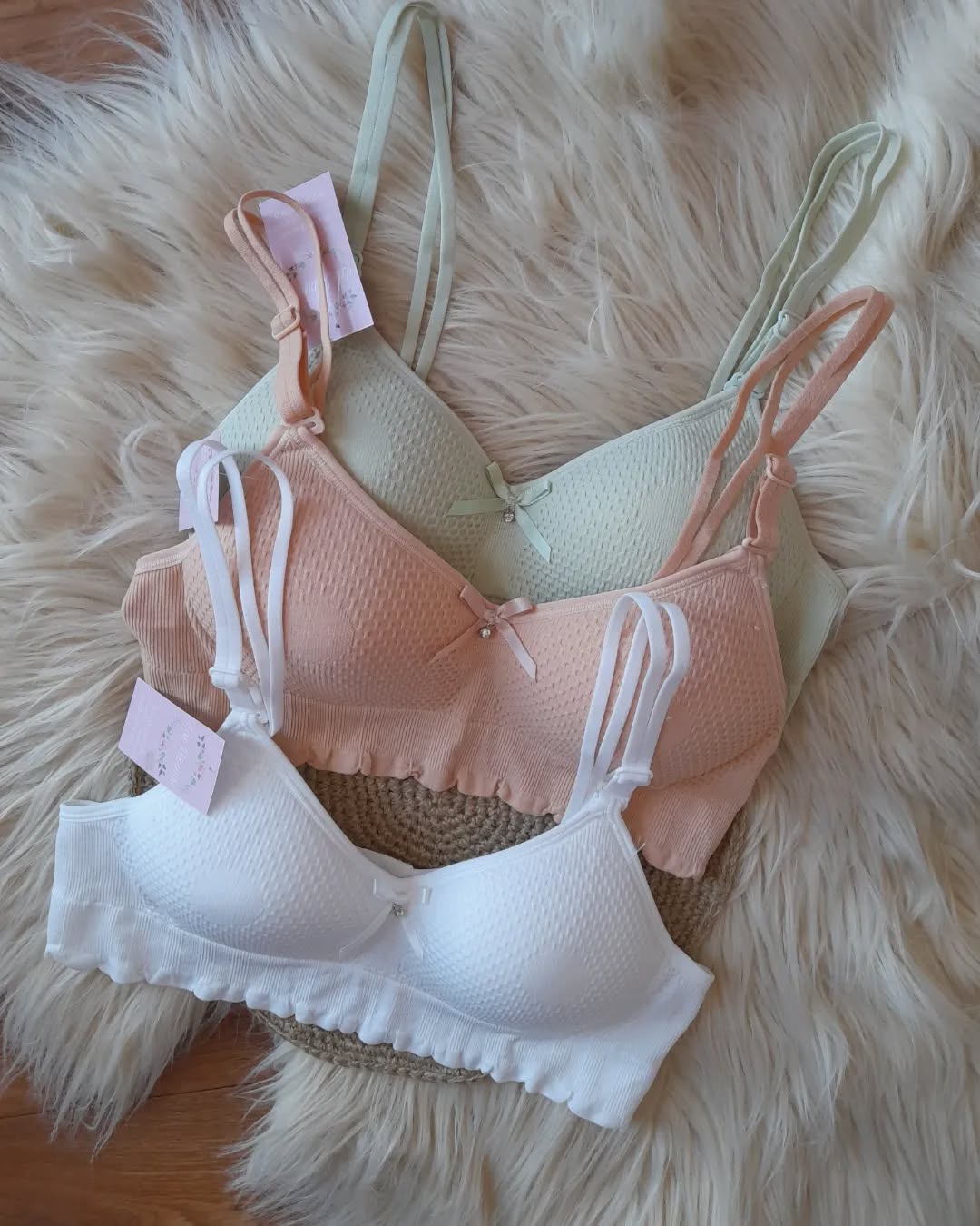 (30-36)size Double Strip  Full Coverage T Shirt Bra(089)