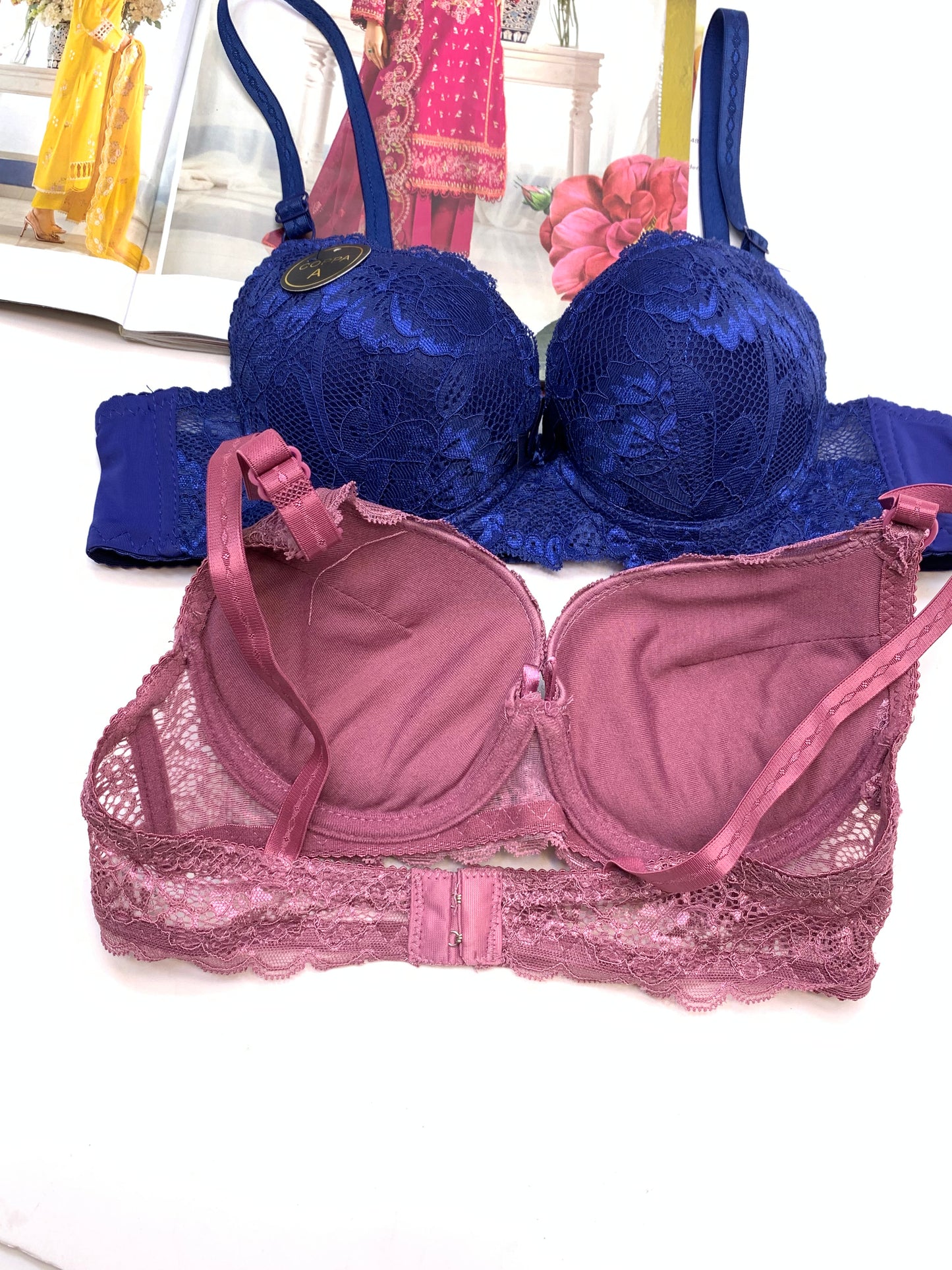 Padded Push-up Lace Bras[095]
