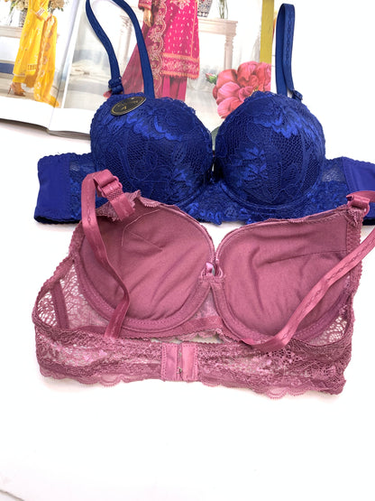 Padded Push-up Lace Bras[095]