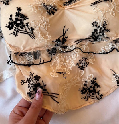 Beautiful Flower Pattern Girls Sling Tank Top Free Size For (30-36)