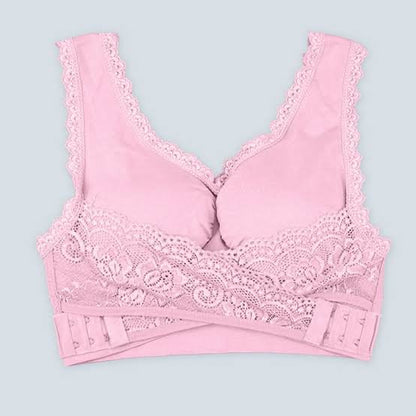Breathable Cotton Cross Posture Anti Sagging Bra