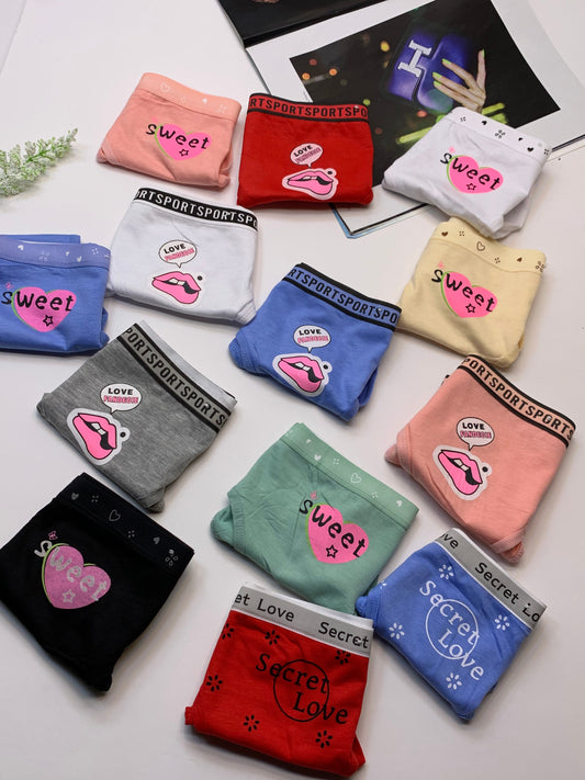 *Bundle Offer* Funky Print Strechable Cotton Underwears  (119)
