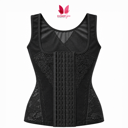 Breathable vest Style Waist and Tummy shaper with Multiple Hooks(B-3)