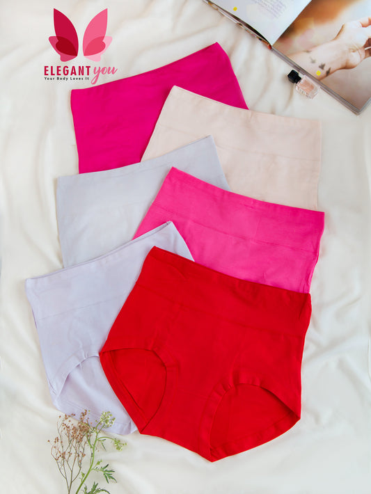 Soft Cotton High Waist Underwears