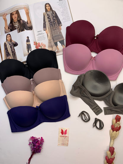 Plain Half Cup C Cupsize Padded Bra  (172)