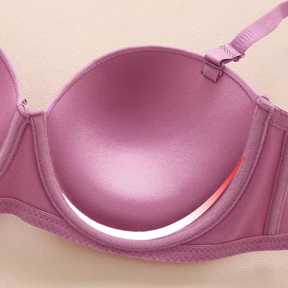 Half Cup Padded Push-up Under Wired Bra