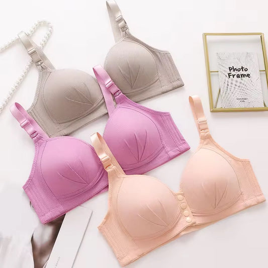 Wide Straps Front button Light Padded Bra