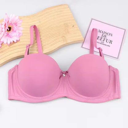 Half Cup Padded Push-up Under Wired Bra
