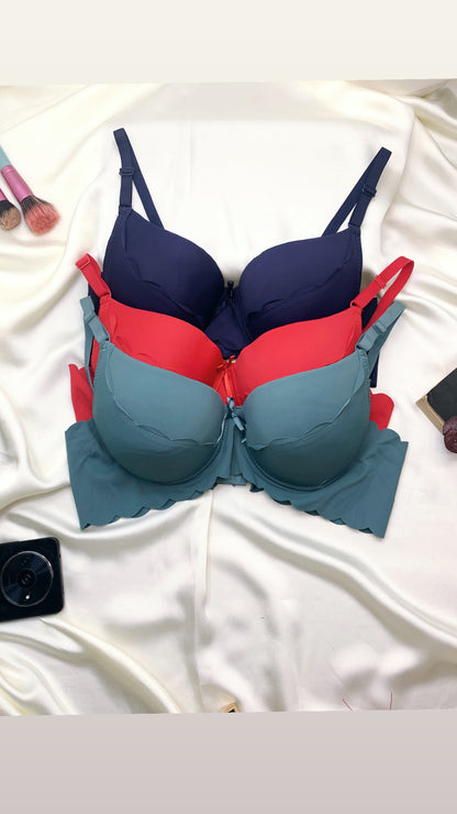 Plain Double Padded Pushup Wire Bra