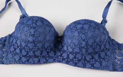 Fancy Daily Wear Padded Push-up Under Wire Half Cup Bra