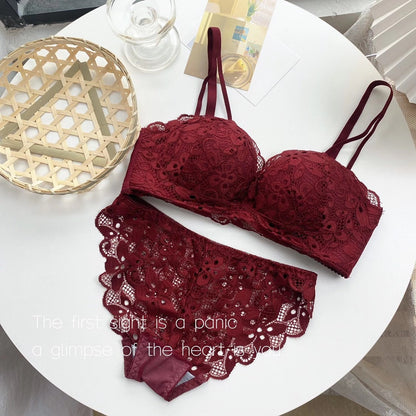 Korean Style  Elegant Lacy Bra & Panty Set