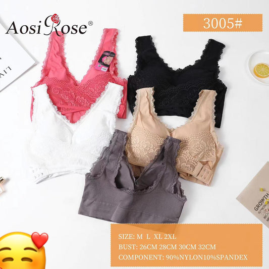 Breathable Cotton Cross Posture Anti Sagging Bra