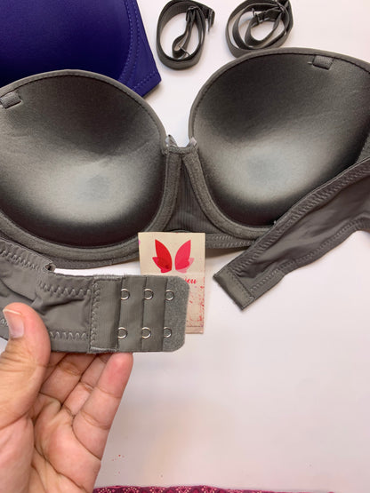 Plain Half Cup C Cupsize Padded Bra  (172)