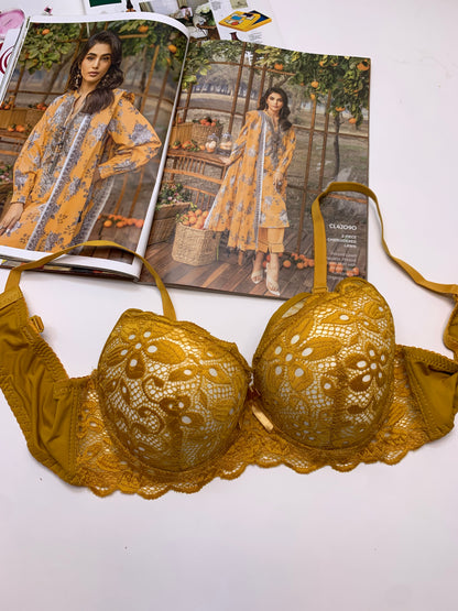 Elegant Full Coverage Thin Pad UnderWire Bra