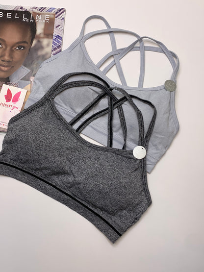 Double Stripped Anti Sweat Sports Bra Free Size For (30-36)