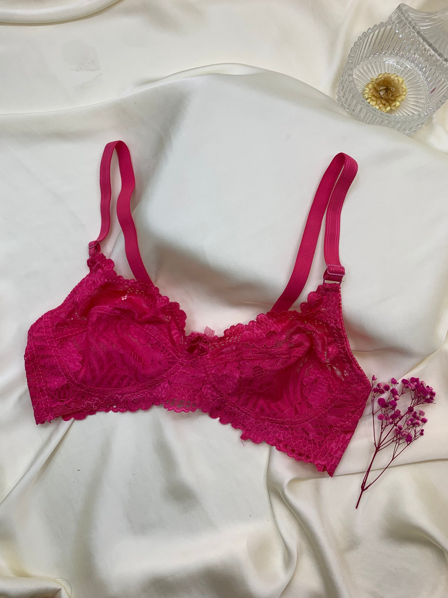 Beautiful Soft Fabric Net Bra