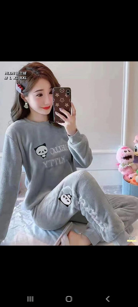 Super Cozy Fleece 2 Piece Pjs set (R8-A)