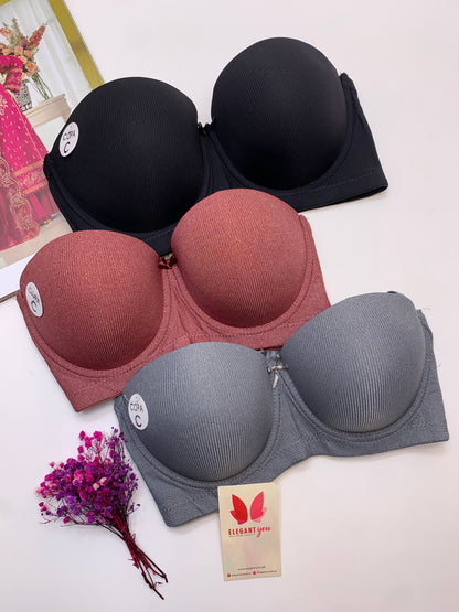 C Cup Size Half Cup Shape Padded Push up Wired Plain Bra