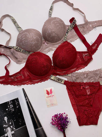 Bridal Padded Pushup Wired Bra set